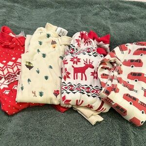 Hanna Andersson Kids Pajama Set - Red, Cream, White